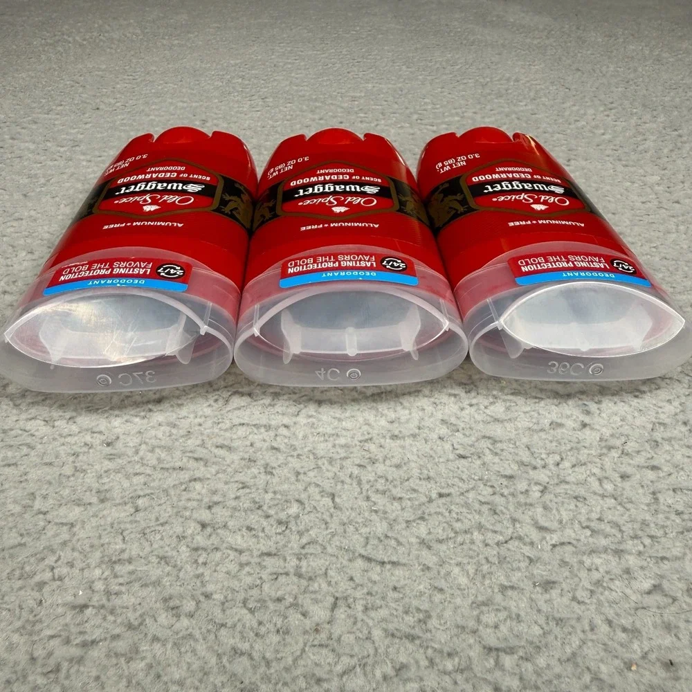 Old Spice Swagger Cedarwood Aluminum Free Deodorant Lot of 3-Pack New 3oz 85g
